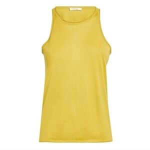 THE ROW Urmia Cashmere-Silk Tank Top, Size Large, Chartreuse, NWT